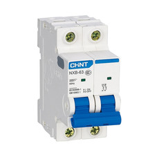 Автоматический выключатель Chint NXB-63 (814118) 2P 16А тип В 6 кА 400 В на DIN-рейку