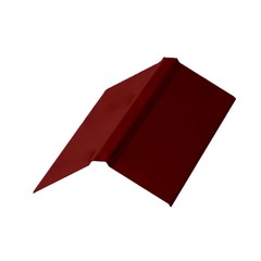 Конёк плоский ПЭ-01-3011-0,45 красно-коричневый 150х150х2000 мм