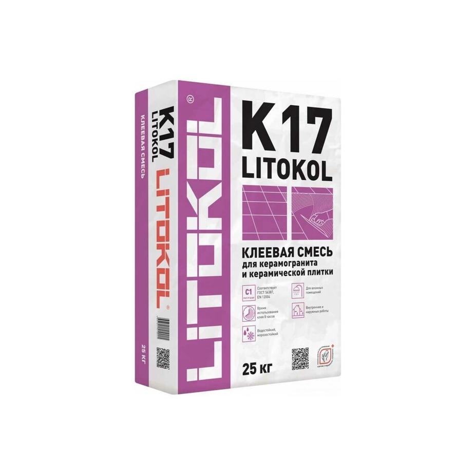 Литокол LITOKOL K17 клей плиточный 25кг —  в Петровиче в Санкт .