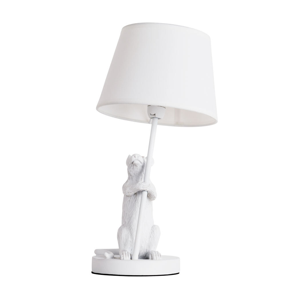 фото Лампа настольная arte lamp gustav (a4420lt-1wh) e14 40 вт 220 в ip20