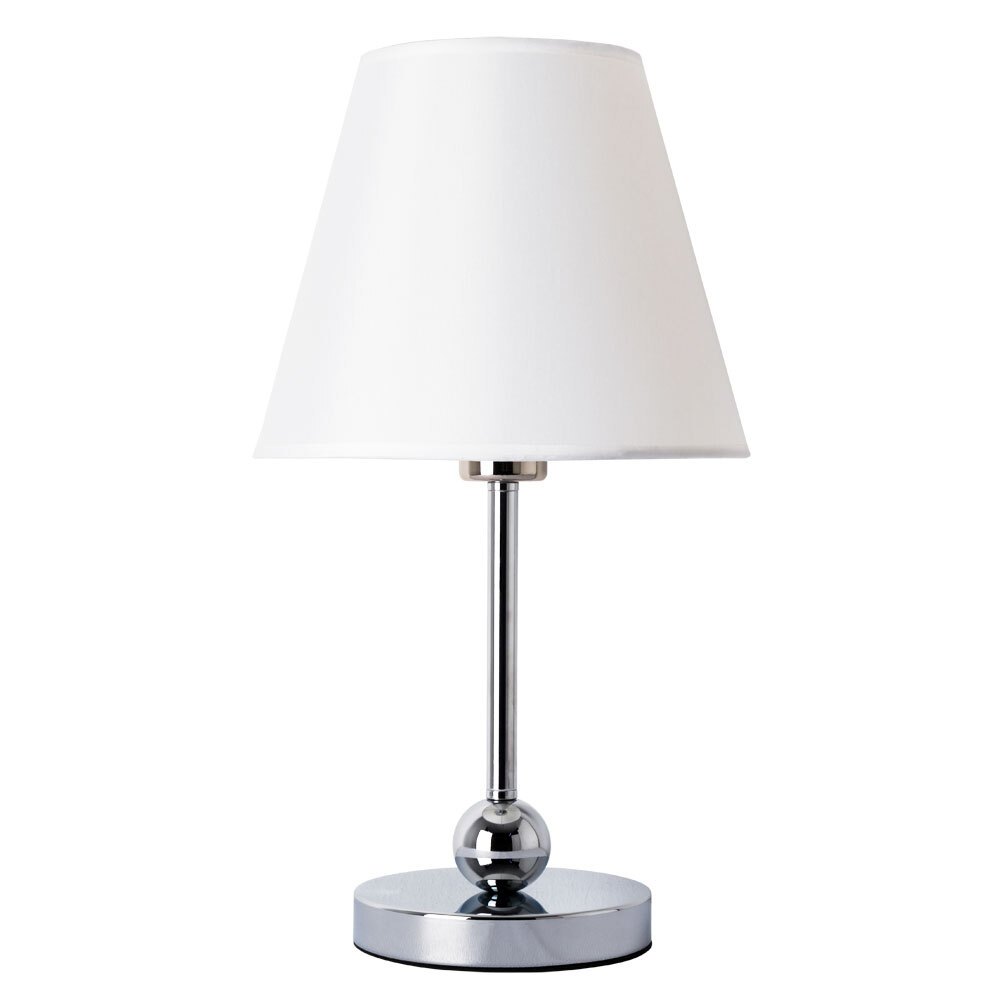 Лампа настольная E27 60 Вт Arte Lamp Elba (A2581LT-1CC) настольная лампа artelamp elba a2581lt 1cc белая хром