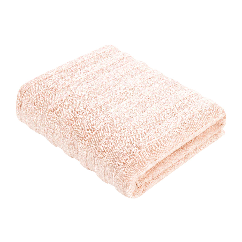 фото Полотенце махровое банное verossa stripe 70х140 см персиковое