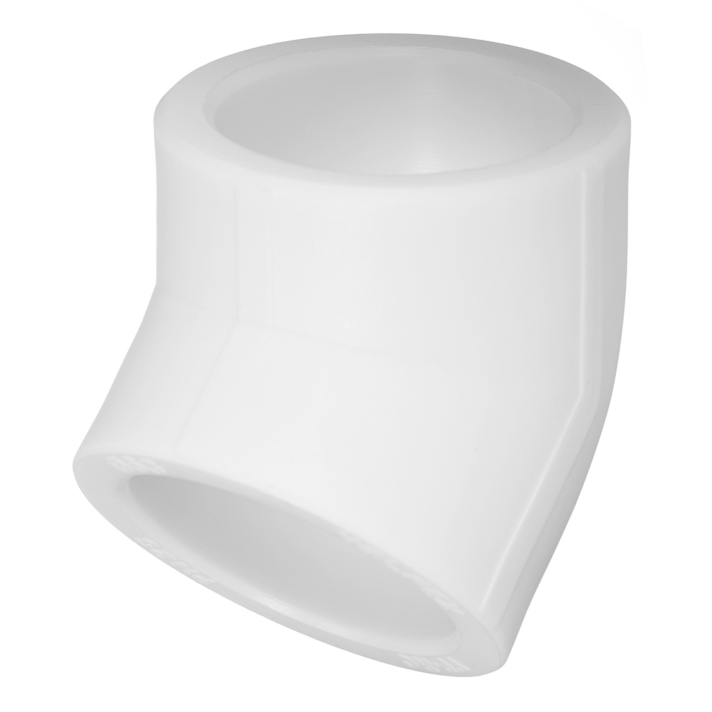 

Угол полипропиленовый Valfex 63 мм 45° (10107063П), Белый