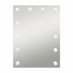 Зеркало настенное с лампочками Anabel 600х800 мм гримерное белое