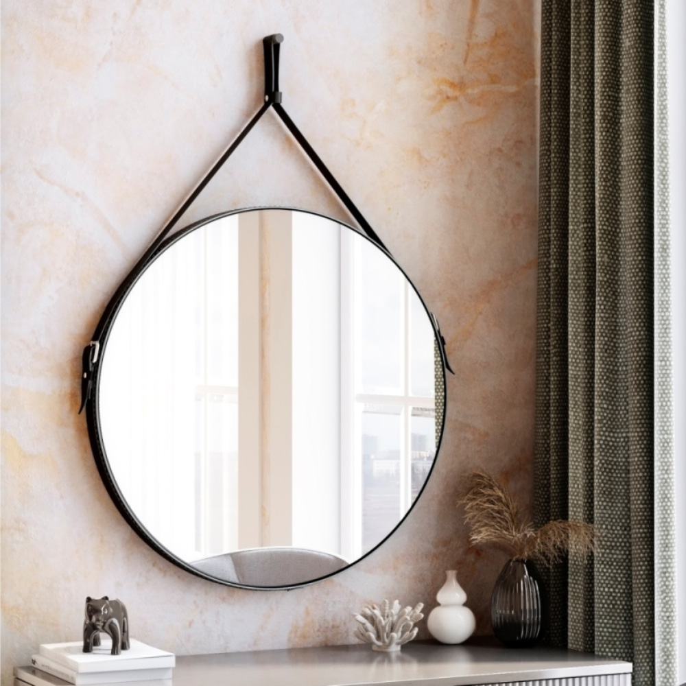 

Зеркало настенное Fernanda 500 мм черное