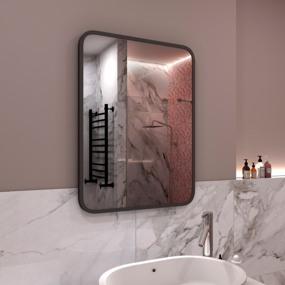 

Зеркало настенное Madalena  мм черное