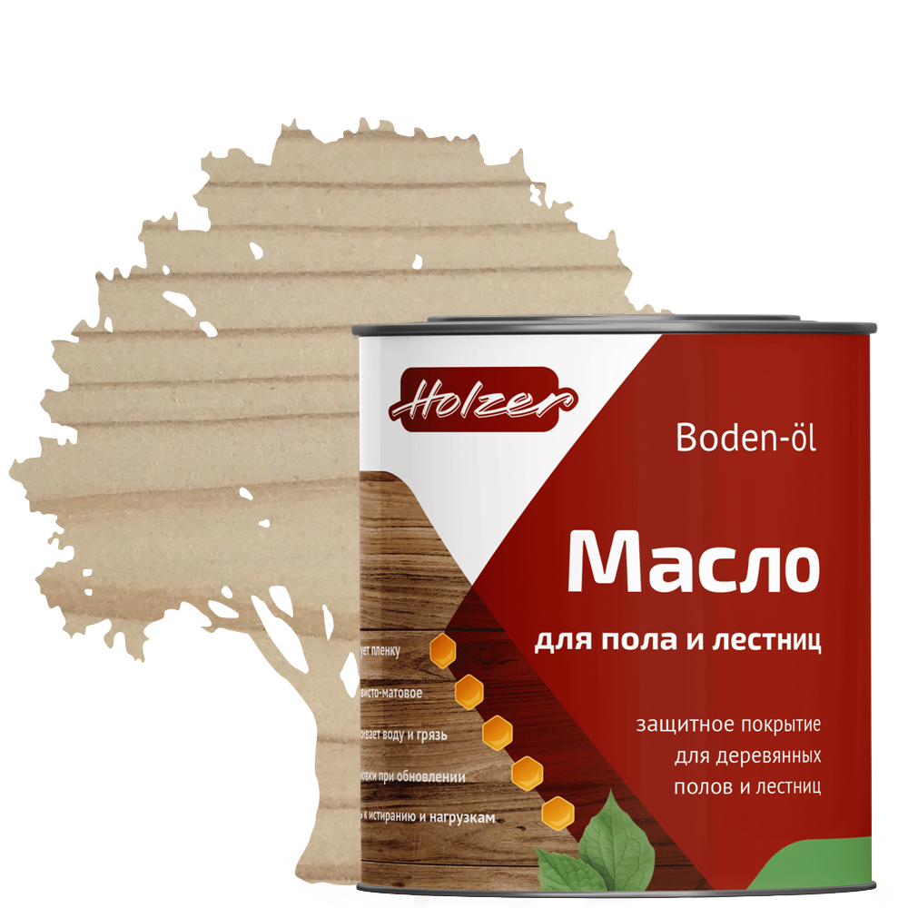 Holzer Boden Ol масло для пола и лестниц 2,5 л (латте) — купить в Санкт ...