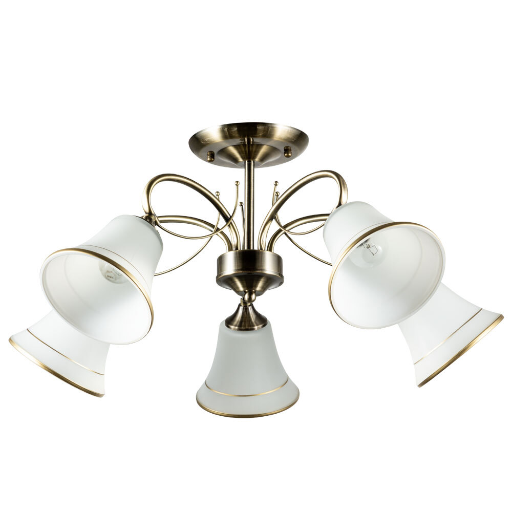 фото Люстра потолочная arte lamp blossom (a2709pl-5ab) e27 60 вт 220 в ip20