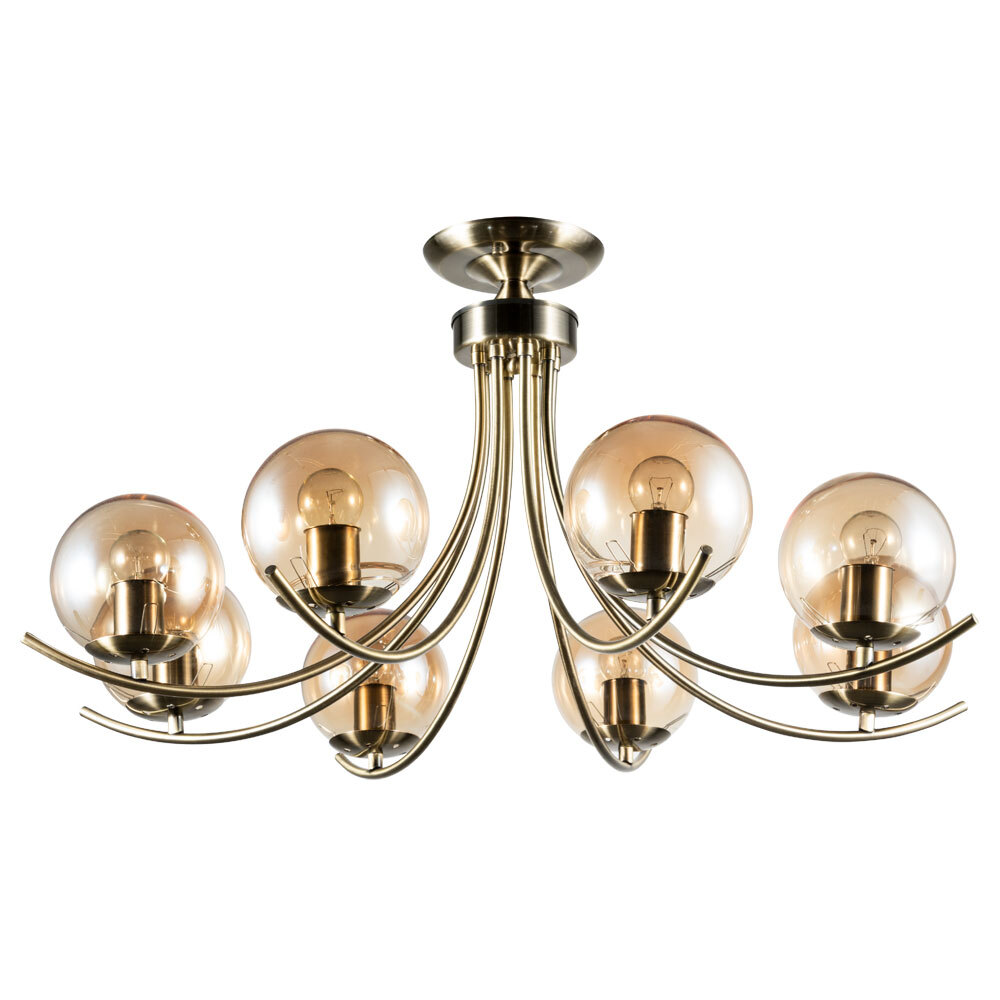 фото Люстра потолочная arte lamp scarlett (a2715pl-8ab) e27 60 вт 220 в ip20