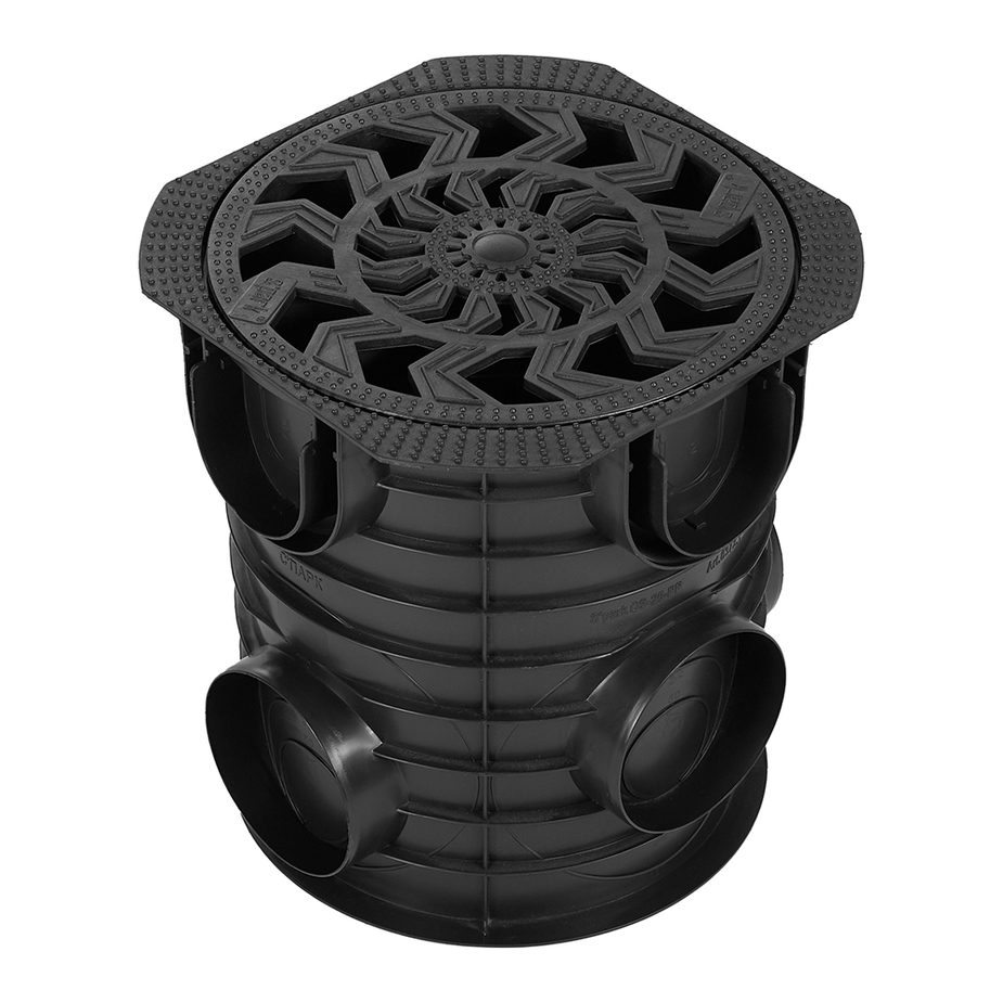 Дождеприемник пластиковый d300 мм Standartpark Spark черный — купить в ...