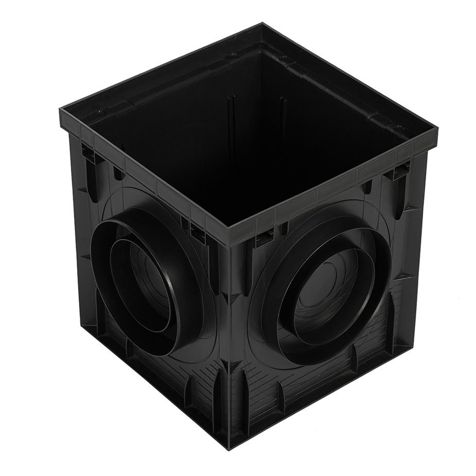 Дождеприемник пластиковый 300х300 мм Standartpark Polymax Basic черный ...