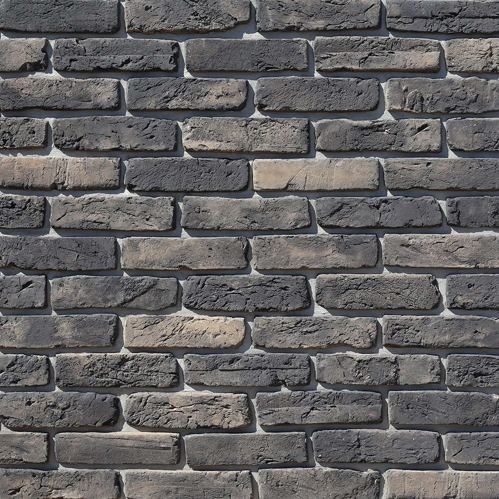 фото Искусственный камень white hills берн брик серый с темными прокрасами (56 шт.=1,18 кв.м)