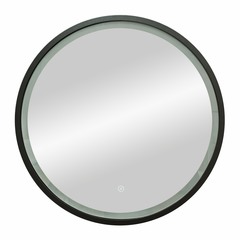 Зеркало с сенсорной подсветкой 60 см в раме черной Continent Tomar