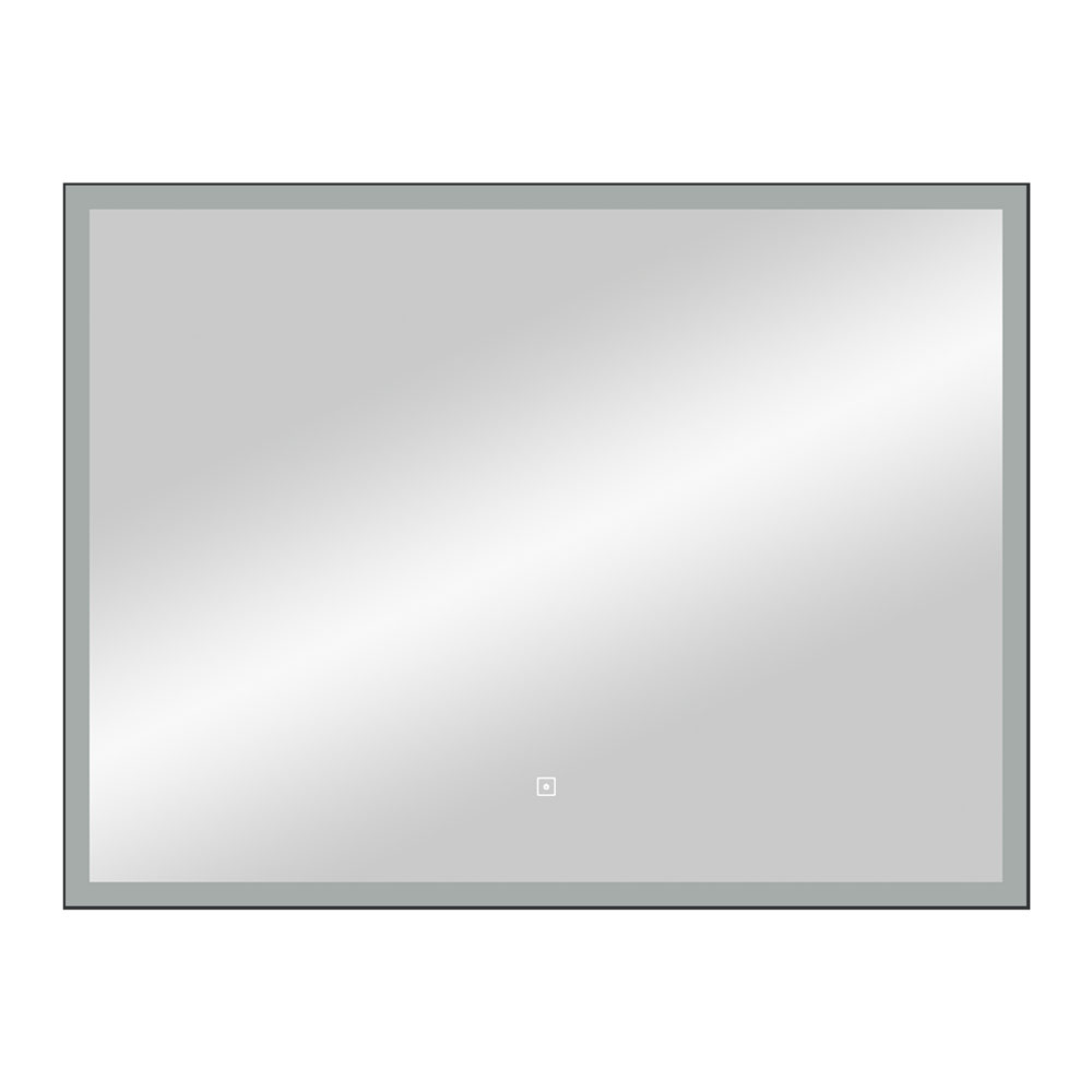 

Зеркало с подсветкой прямоугольное  см в раме черной с сенсорным включением Continent Viseu (ЗЛП2419, Черный