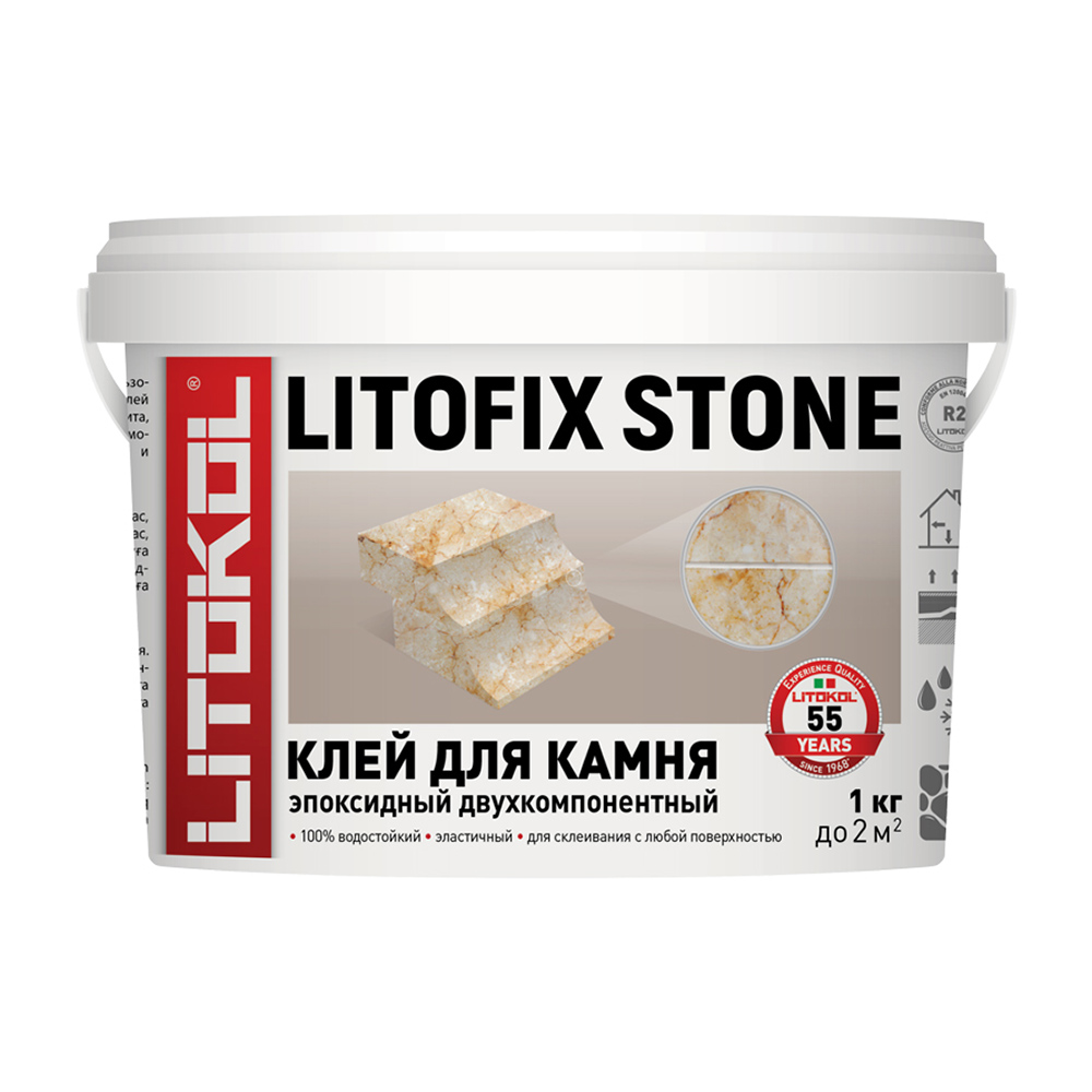 фото Клей для плитки litokol litofix stone готовый 1 кг
