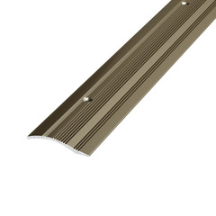 Порог алюминиевый разноуровневый кант 40х900 мм бронза перепад 10 мм