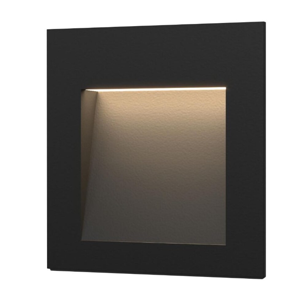 Подсветка для лестниц встраиваемая светодиодная черная 3 Вт 4000 К IP65 Elektrostandard Step 6 (a049744) светодиодный настенный светильник прикроватная лампа для спальни освещение для лестницы светильник из железных и акриловых материалов 5