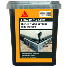 Краситель для бетона для кладочных и штукатурных смесей Sika SikaCem-1 черный 1 кг