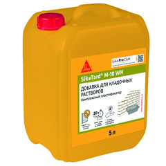 Добавка пластификатор для кладочных растворов Sika SikaTard M-10 WH 5 л