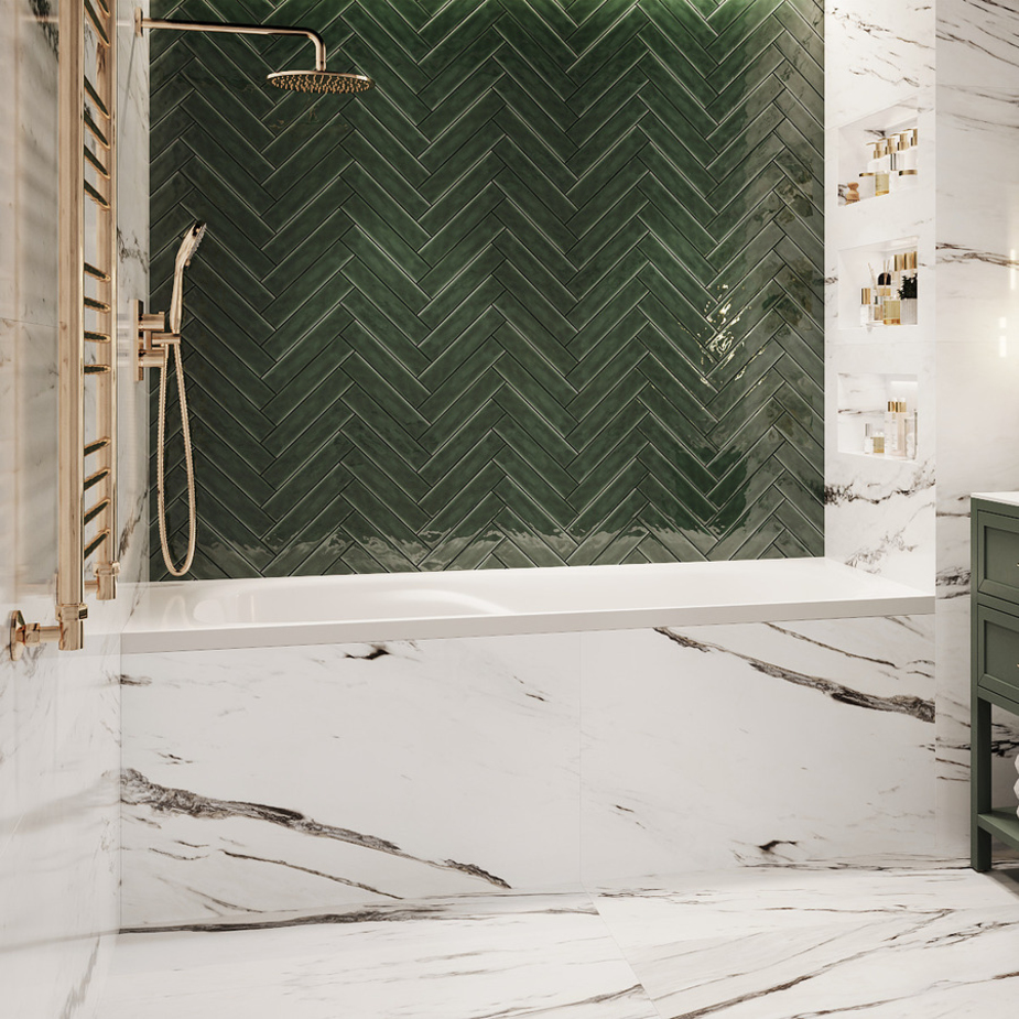 Ванна Esse Haiti 1800 литьевой мрамор 1790х740х590 мм белая с ножками ...