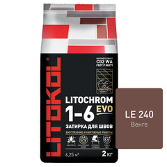 Затирка цементная Litokol Литохром EVO LE.240 венге 2 кг