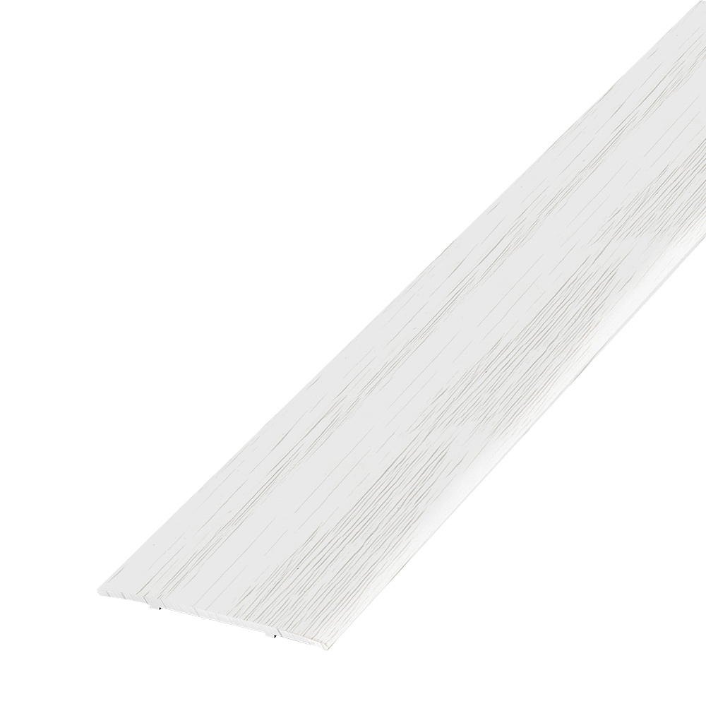 фото Порог алюминиевый одноуровневый стык 35х1800 мм дуб кантри белый самоклеящийся лука