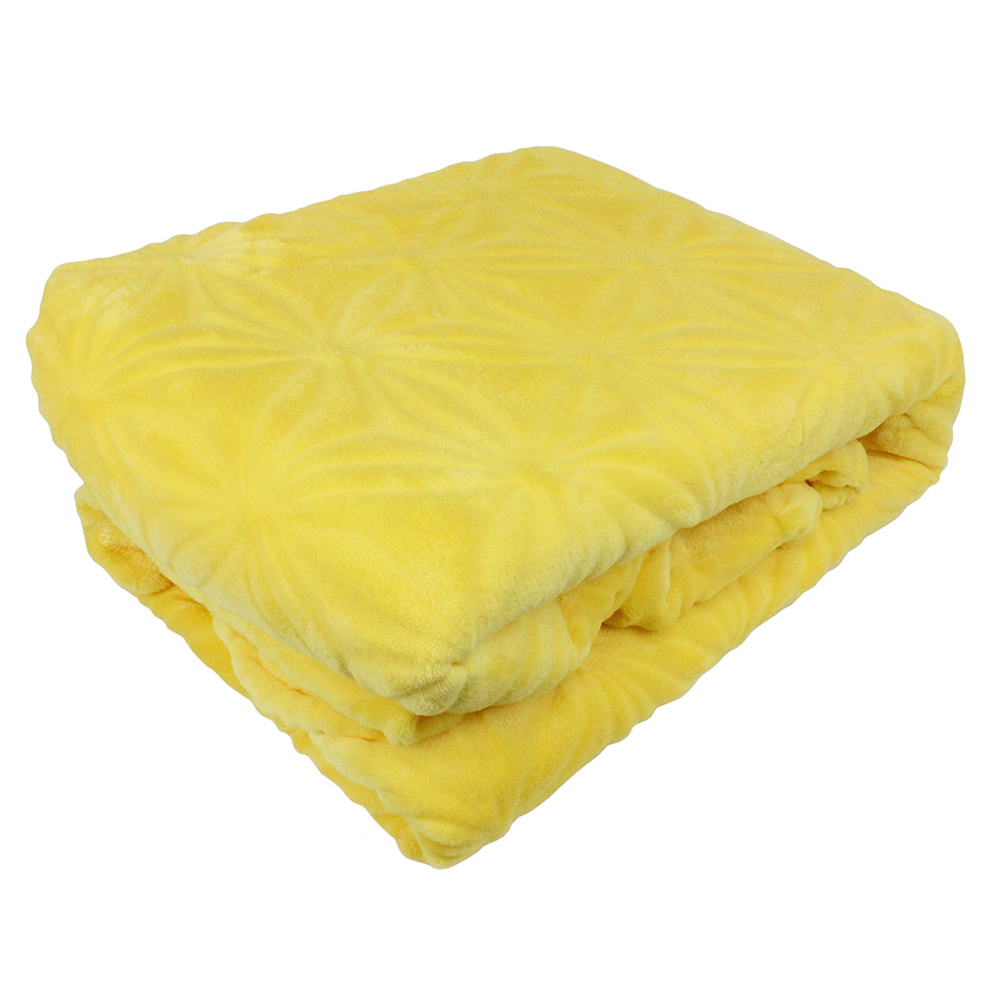 Плед 180х200 см Belezza Хризантема микрофибра желтый стиж г одеяла и накидки для малышей