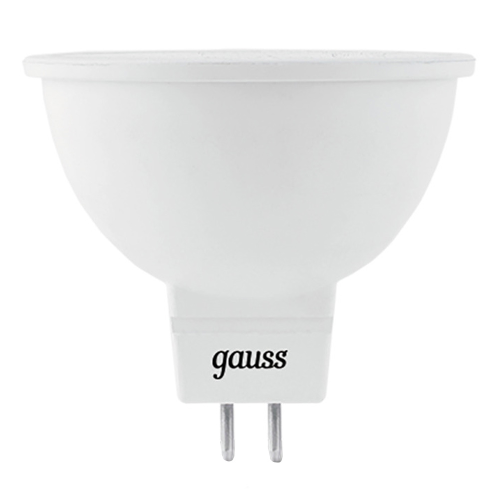 фото Лампа светодиодная gauss gu5.3 3000к 9 вт 830 лм 175-240 в рефлектор тонированная