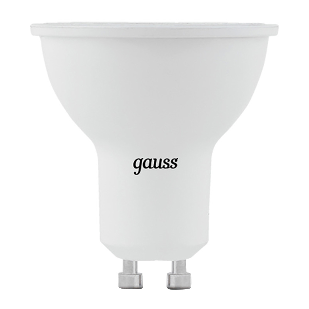 Лампа светодиодная Gauss GU10 3000К 9 Вт 830 Лм 175-240 В рефлектор тонированная лампа светодиодная gauss 9 вт gu10 рефлектор mr16 4100 к дневной свет 180 240 в