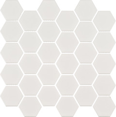 Мозаика Starmosaic Hexagon small белая керамическая 282х272х6 мм матовая