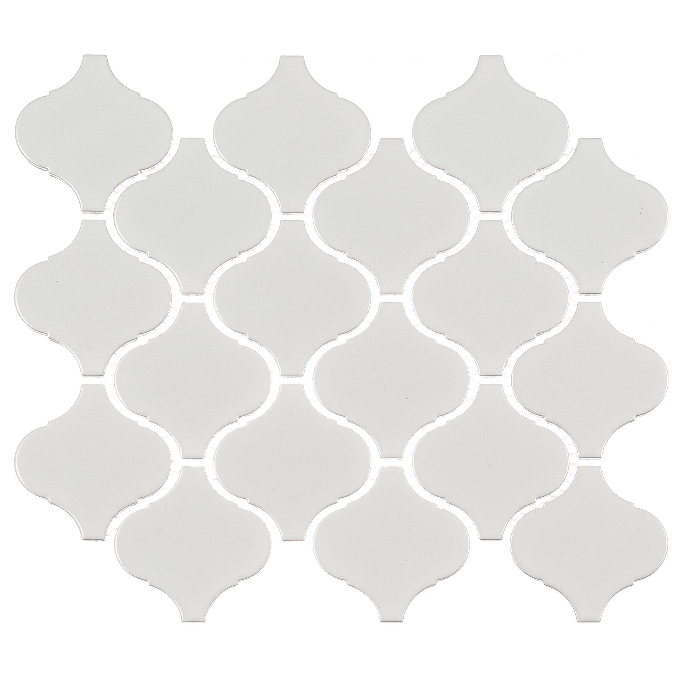 Мозаика Starmosaic Latern белая керамическая 280х246х6 мм матовая мозаика керамическая для кухни чип 78x74 latern shape glossy white starmosaic 280х246 6 упаковка 20 листов 1 38 кв м