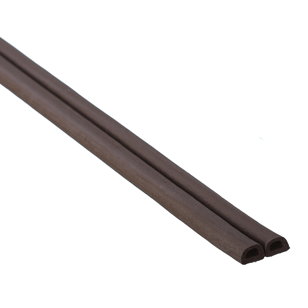 Уплотнитель D-образный коричневый 10 м (5+5 м) уплотнитель для дверей самоклеящийся черный p 9 5 5 черный 6 м для автомобиля для входных дверей окон пвх