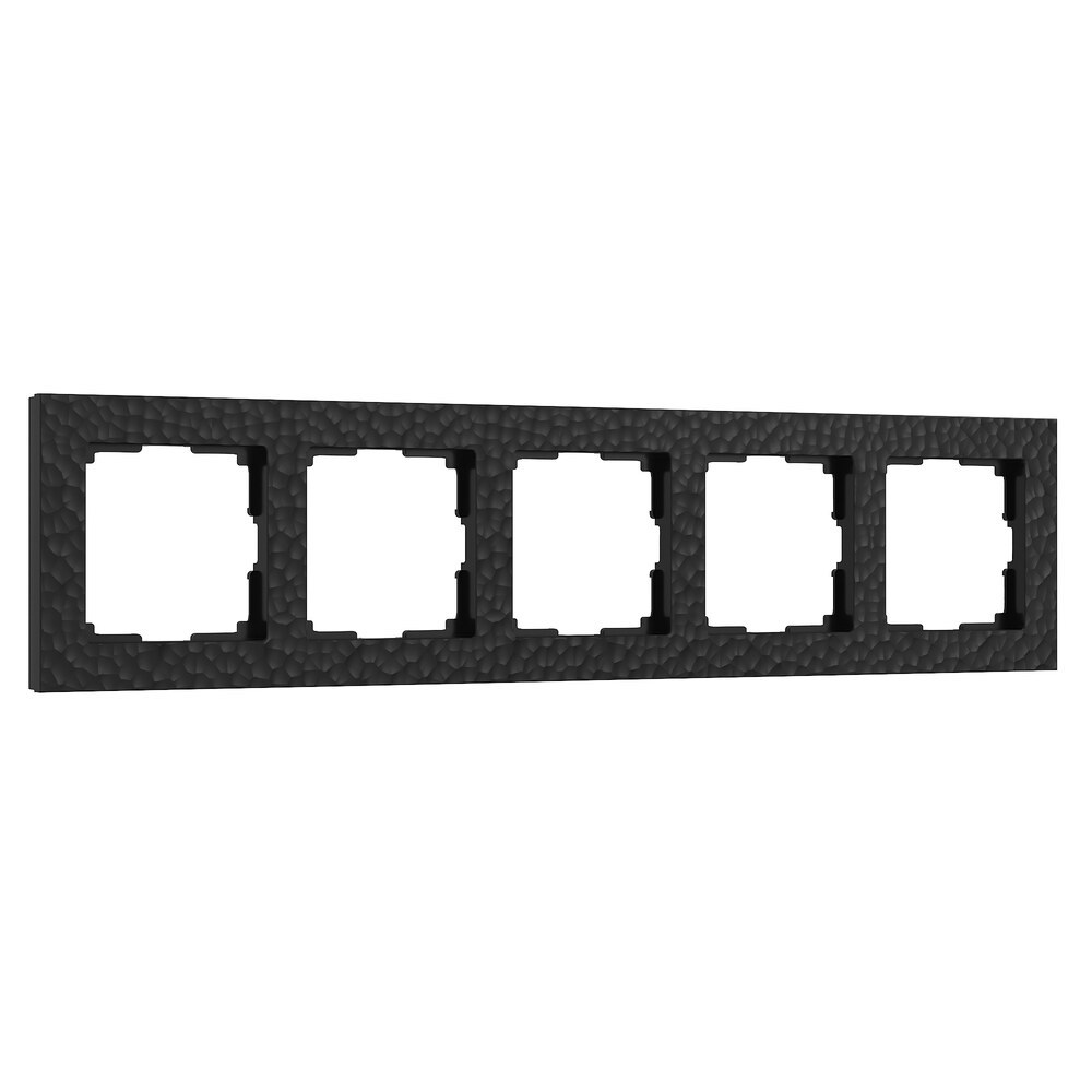 рамка werkel hammer a052531 пятиместная универсальная черная ip20 Рамка Werkel Hammer пятиместная черная (a052531)