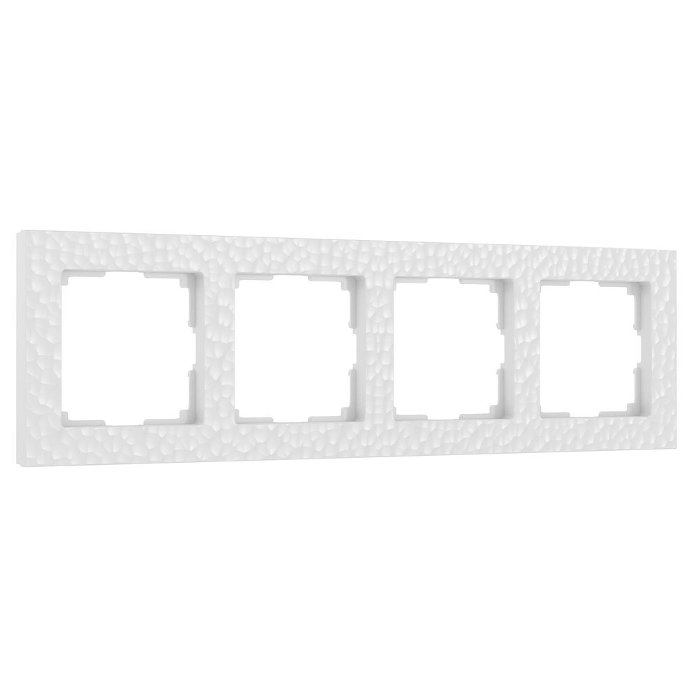 Рамка Werkel Hammer четырехместная белая (a052523) рамка werkel senso четырехместная белая a064567