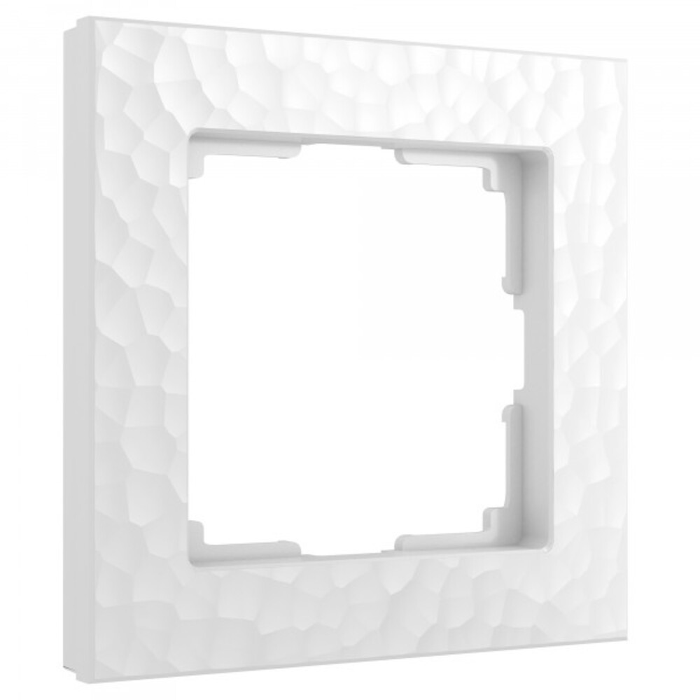 рамка werkel acrylic a059313 одноместная универсальная белая ip20 Рамка Werkel Hammer одноместная белая (a052511)