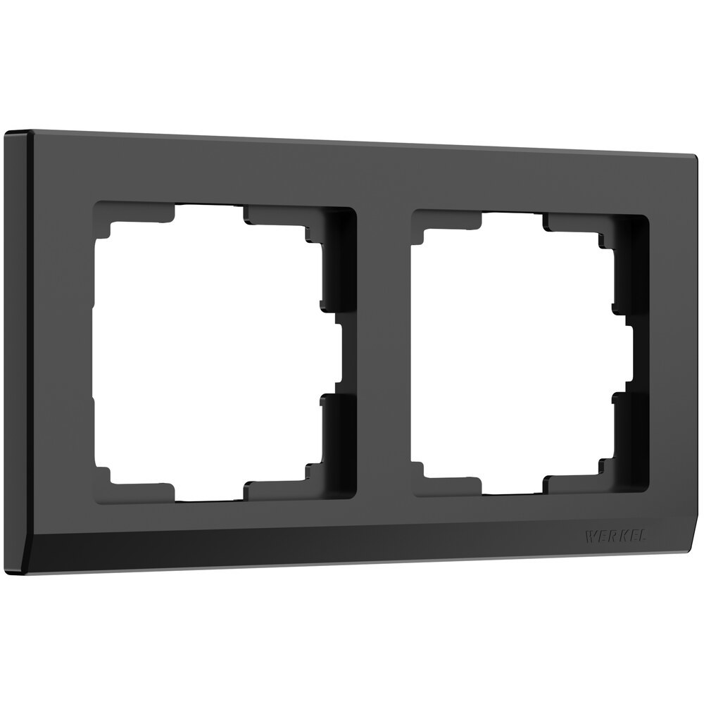 рамка werkel stark пятиместная черная a050926 Рамка Werkel Stark двухместная черная (a050923)
