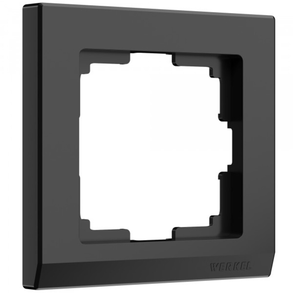 рамка werkel acrylic одноместная черная a059316 Рамка Werkel Stark одноместная черная (a050908)