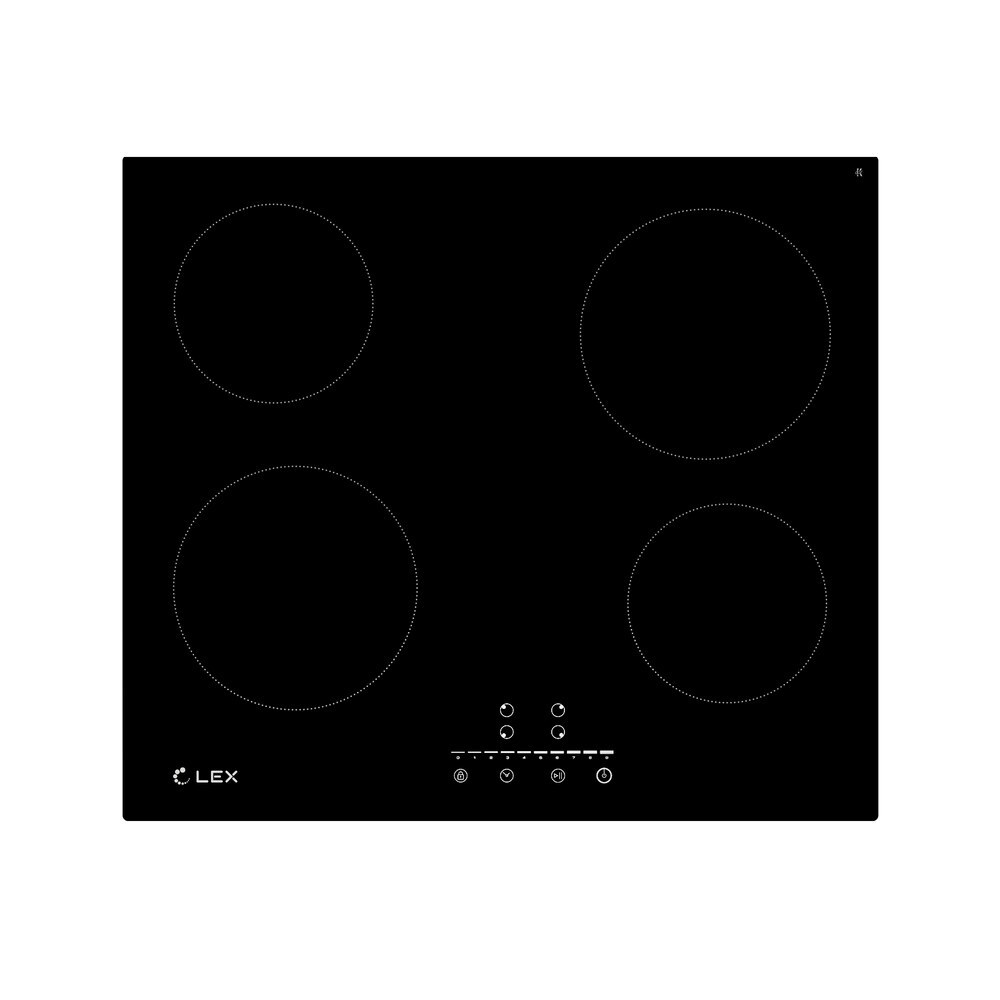 Варочная панель электрическая Lex EVH 640-1 4 конфорки черная