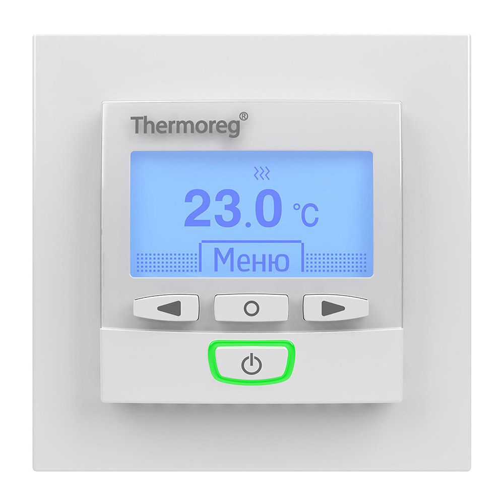 Терморегулятор программируемый для теплого пола Thermoreg TI 950 Design белый терморегулятор программируемый для теплого пола thermo ti 950 design