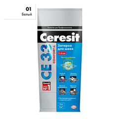 Затирка цементная Ceresit CE 33 01 белая 5 кг