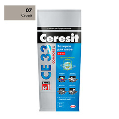 Затирка цементная Ceresit CE 33 07 серая 2 кг