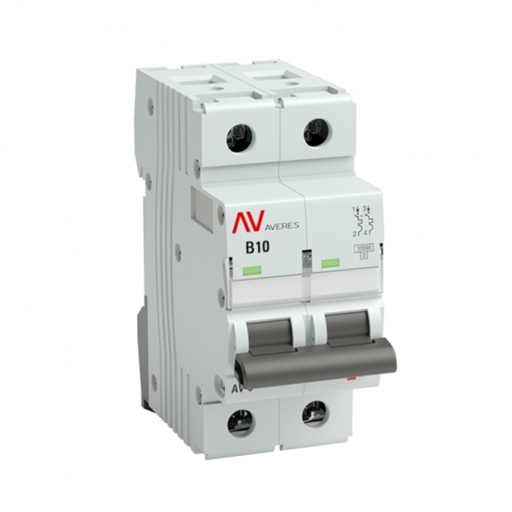 

Автоматический выключатель модульный EKF Averes AV-10 2P 10А тип B 10 кА 230 В (mcb10-2-10B-av)