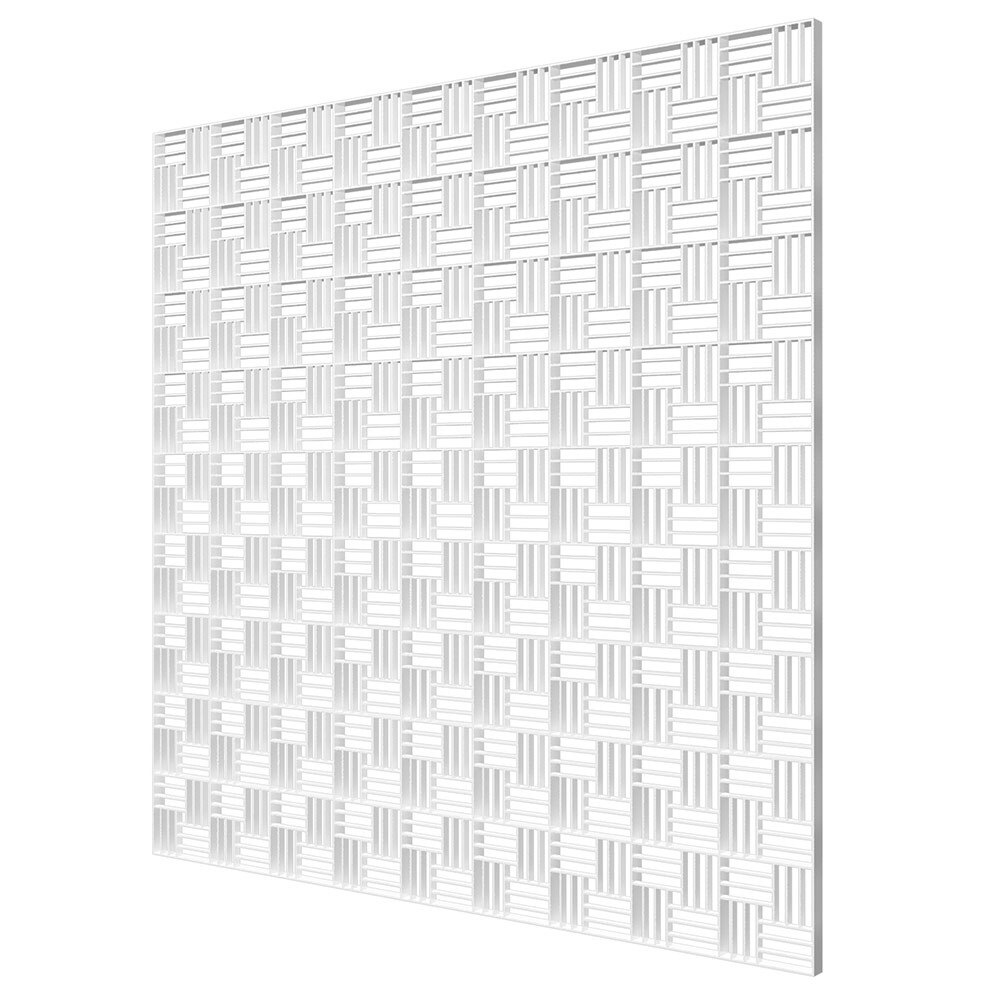 фото Решетка вентиляционная пластиковая декоративная потолочная era 595х595 мм белая