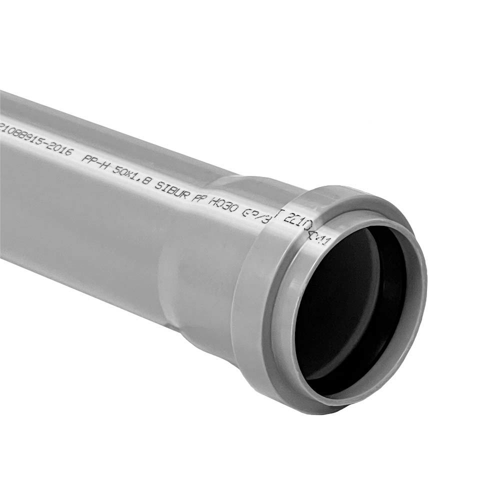 Труба канализационная Valfex Base d50х1000 мм пластиковая для ...