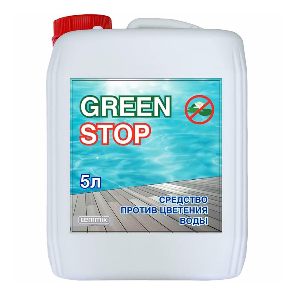 Средство против цветения воды для дезинфекции бассейнов CemMix Green Stop 5 л