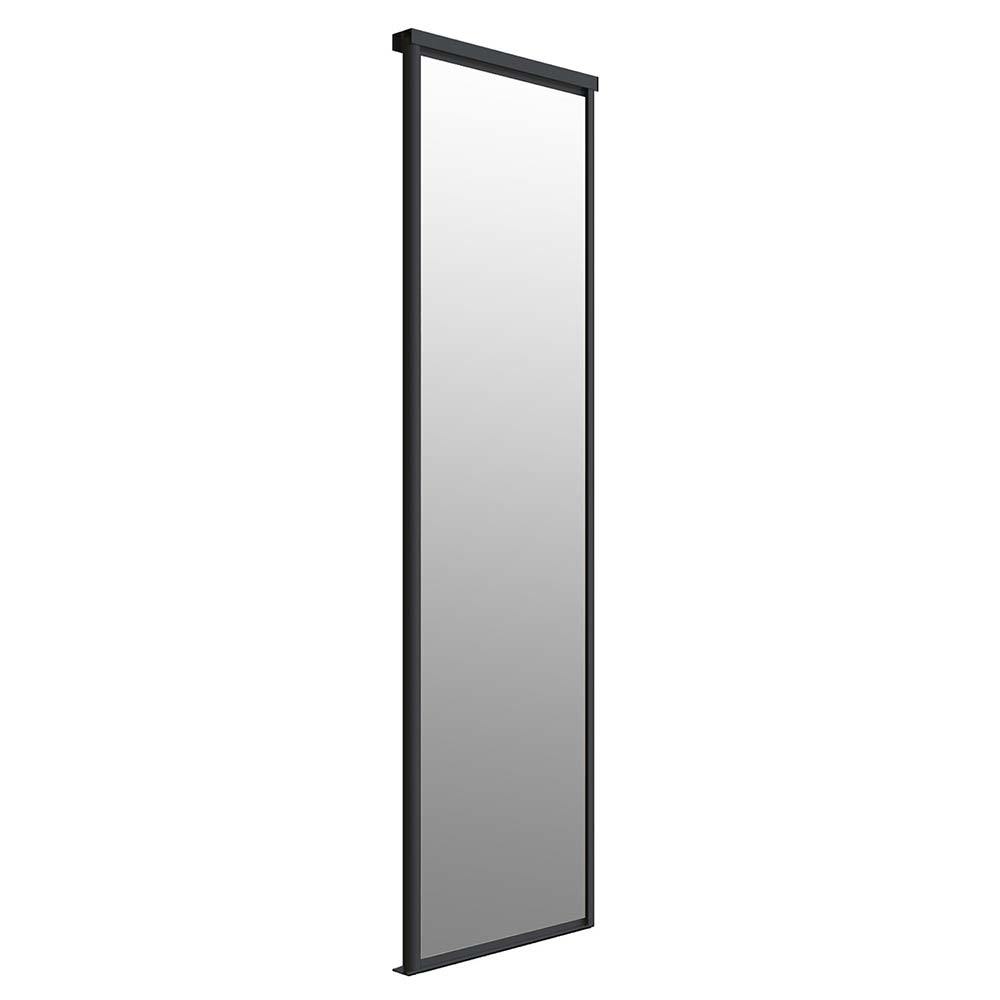 Дверь-купе 683x2252 мм зеркало/черный матовый Elegant