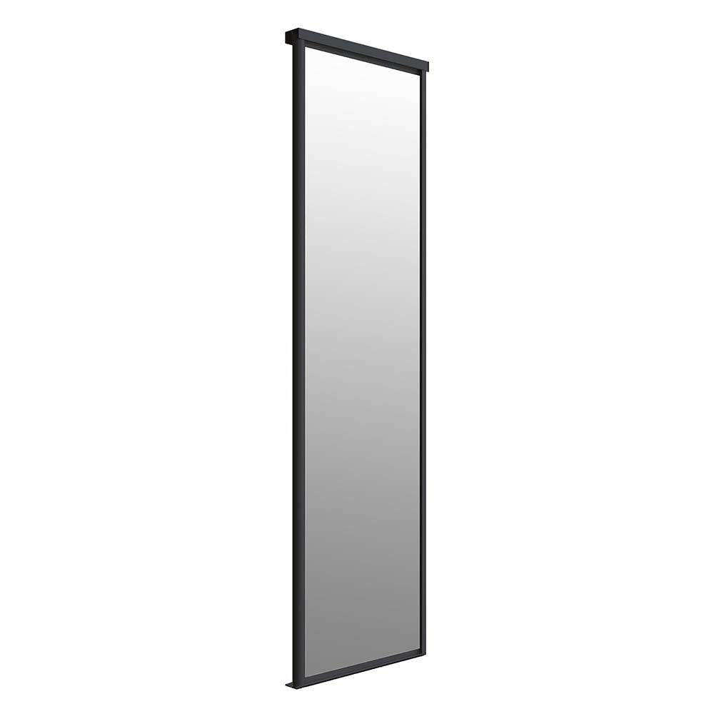 Дверь-купе 783x2452 мм зеркало/черный матовый Elegant