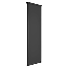 Дверь-купе 783x2552 мм серый диамант/черный матовый Elegant