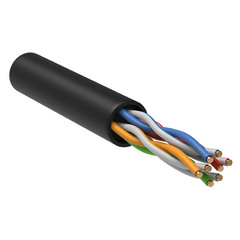 Интернет-кабель (витая пара) U/UTP 4PR CAT5e 4х2х0,45 мм LDPE Generica