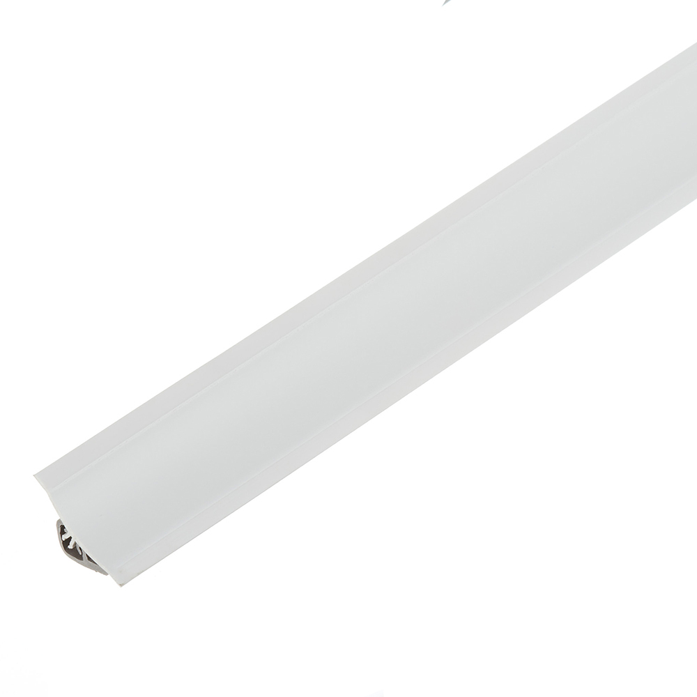 фото Плинтус для столешниц 3000х23х23 мм белый пластик с заглушками
